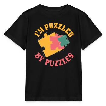 Ich Bin Verwirrt Von Rätseln - Stanley/Stella Kinder T-Shirt MINI CREATOR  - Schwarz - Vorne - Mikhail (115cm)