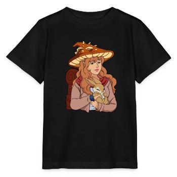Cottagecore Woman - Stanley/Stella MINI CREATOR Kids’ T-Shirt - black - Front - Mikhail (115cm)
