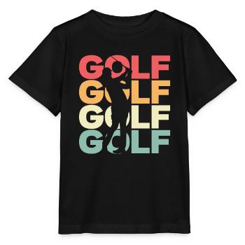 Golf Golf Golf Golf - T-shirt bio MINI CREATOR Stanley/Stella Enfant - noir - Devant - Mikhail (115cm)