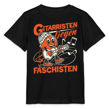 Gitarristen gegen Rassisten Punk Antirassismus - Stanley/Stella Kinder T-Shirt MINI CREATOR  - Schwarz - Vorne - Mikhail (115cm)