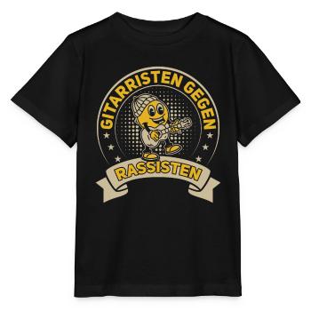 Gitarristen gegen Rassisten Punk Antirassismus - Stanley/Stella Kinder T-Shirt MINI CREATOR  - Schwarz - Vorne - Mikhail (115cm)
