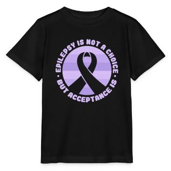 L’épilepsie n’est pas un choix, mais l’accès l’est - T-shirt bio MINI CREATOR Stanley/Stella Enfant - noir - Devant - Mikhail (115cm)