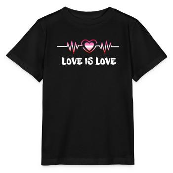 Lesbienne Lesbienne Fierté Drapeau Cadeau - T-shirt bio MINI CREATOR Stanley/Stella Enfant - noir - Devant - Mikhail (115cm)