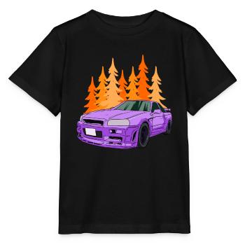 Sports Car Autumn Supercar Racing Car PS Horsepower - Stanley/Stella MINI CREATOR Kids’ T-Shirt - black - Front - Mikhail (115cm)