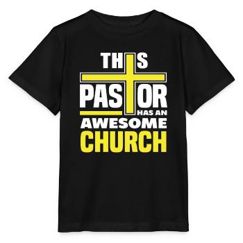 Pasteur Pasteur Église Tolle Don spirituel - T-shirt bio MINI CREATOR Stanley/Stella Enfant - noir - Devant - Mikhail (115cm)