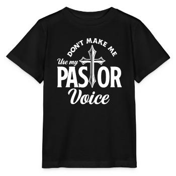 Pasteur Pasteur Voix Citation Cadeau - T-shirt bio MINI CREATOR Stanley/Stella Enfant - noir - Devant - Mikhail (115cm)
