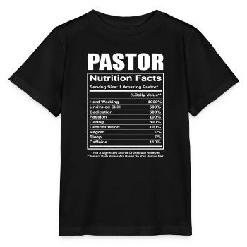 Pastor Pastor Nutritional Information - Stanley/Stella MINI CREATOR Kids’ T-Shirt - black - Front - Mikhail (115cm)