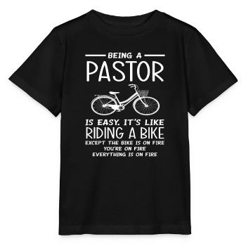 Pasteur Pasteur Vélo Prêcher - T-shirt bio MINI CREATOR Stanley/Stella Enfant - noir - Devant - Mikhail (115cm)