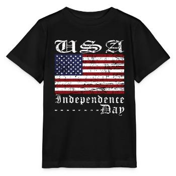 Independence Day - Stanley/Stella MINI CREATOR Kids’ T-Shirt - black - Front - Mikhail (115cm)