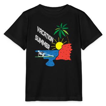 Skeleton Vacation Summer Vacation - Stanley/Stella MINI CREATOR Kids’ T-Shirt - black - Front - Mikhail (115cm)