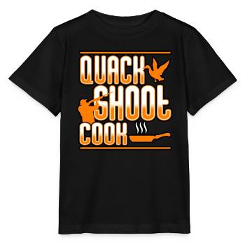 Duck Hunting - Quack Shoot Cook - Stanley/Stella MINI CREATOR Kids’ T-Shirt - black - Front - Mikhail (115cm)