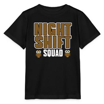 Jolie troupe de nuit - T-shirt bio MINI CREATOR Stanley/Stella Enfant - noir - Devant - Mikhail (115cm)