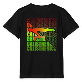 Calisthenics Street Workout Gymnastics Fitness - Stanley/Stella MINI CREATOR Kids’ T-Shirt - black - Front - Mikhail (115cm)