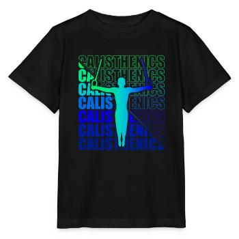 Calisthenics Street Workout Gymnastics Fitness - Stanley/Stella MINI CREATOR Kids’ T-Shirt - black - Front - Mikhail (115cm)