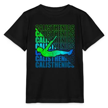 Calisthenics Street Workout Gymnastics Fitness - Stanley/Stella MINI CREATOR Kids’ T-Shirt - black - Front - Mikhail (115cm)