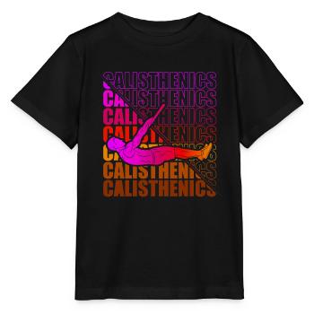 Calisthenics Street Workout Gymnastics Fitness - Stanley/Stella MINI CREATOR Kids’ T-Shirt - black - Front - Mikhail (115cm)