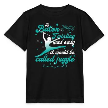 Gymnastique Danse Baton Twirler Gymnaste - T-shirt bio MINI CREATOR Stanley/Stella Enfant - noir - Devant - Mikhail (115cm)