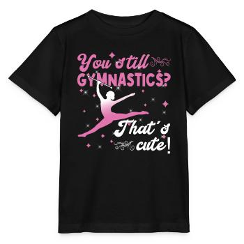Gymnastics Dance Baton Twirler Pole Gymnastics - Stanley/Stella MINI CREATOR Kids’ T-Shirt - black - Front - Mikhail (115cm)