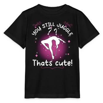 Gymnastics Dance Baton Twirler Pole Gymnastics - Stanley/Stella MINI CREATOR Kids’ T-Shirt - black - Front - Mikhail (115cm)