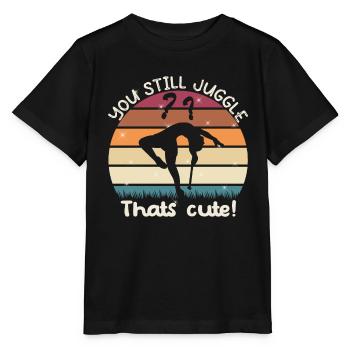 Acrobatics Dance Baton Twirler Pole Gymnastics - Stanley/Stella MINI CREATOR Kids’ T-Shirt - black - Front - Mikhail (115cm)
