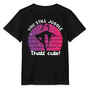 Acrobatics Dance Baton Twirler Pole Gymnastics - Stanley/Stella MINI CREATOR Kids’ T-Shirt - black - Front - Mikhail (115cm)