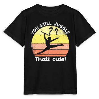 Acrobatics Dance Baton Twirler Pole Gymnastics - Stanley/Stella MINI CREATOR Kids’ T-Shirt - black - Front - Mikhail (115cm)