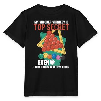 Snooker Strategy | Snooker Player - Stanley/Stella MINI CREATOR Kids’ T-Shirt - black - Front - Mikhail (115cm)