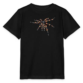 Tarentule I Tarantula Terrarium motif pour - T-shirt bio MINI CREATOR Stanley/Stella Enfant - noir - Devant - Mikhail (115cm)