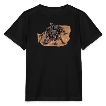 Tarentule I Tarantula Terrarium motif pour - T-shirt bio MINI CREATOR Stanley/Stella Enfant - noir - Devant - Mikhail (115cm)