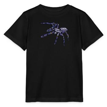 Tarentule I Tarantula Terrarium motif pour - T-shirt bio MINI CREATOR Stanley/Stella Enfant - noir - Devant - Mikhail (115cm)