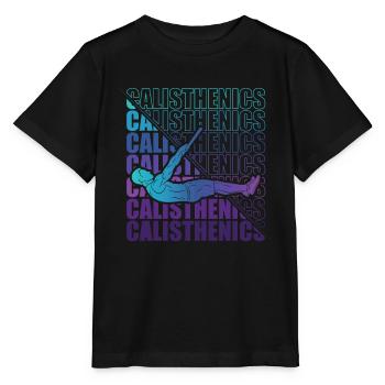 Calisthenics Street Workout Gymnastics Fitness - Stanley/Stella MINI CREATOR Kids’ T-Shirt - black - Front - Mikhail (115cm)