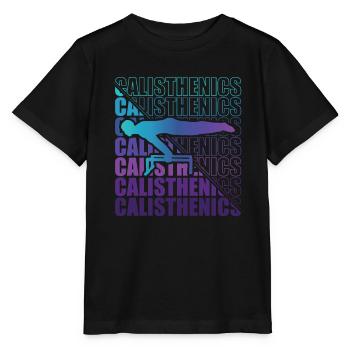 Calisthenics Street Workout Gymnastics Fitness - Stanley/Stella MINI CREATOR Kids’ T-Shirt - black - Front - Mikhail (115cm)