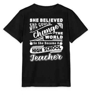 High School Teacher Became A High School Teacher - Stanley/Stella MINI CREATOR Kids’ T-Shirt - black - Front - Mikhail (115cm)