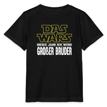 Das Wars Einzelkind Großer Bruder Geschenk - Stanley/Stella Kinder T-Shirt MINI CREATOR  - Schwarz - Vorne - Mikhail (115cm)