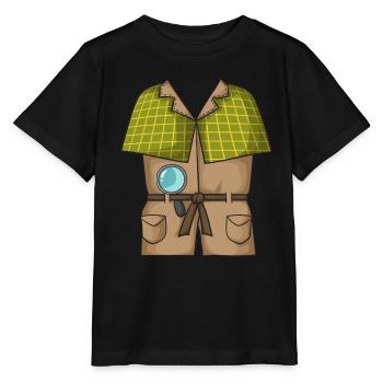 Costume de détective - T-shirt bio MINI CREATOR Stanley/Stella Enfant - noir - Devant - Mikhail (115cm)