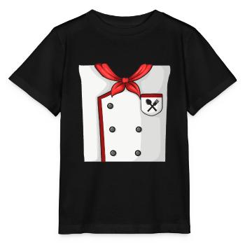 Costume de cuisine - T-shirt bio MINI CREATOR Stanley/Stella Enfant - noir - Devant - Mikhail (115cm)