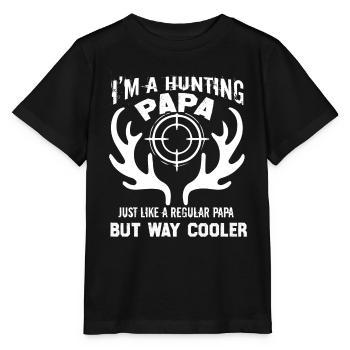 Hunting Hunting Papa Cooler - Stanley/Stella MINI CREATOR Kids’ T-Shirt - black - Front - Mikhail (115cm)