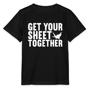 Origami - T-shirt bio MINI CREATOR Stanley/Stella Enfant - noir - Devant - Mikhail (115cm)