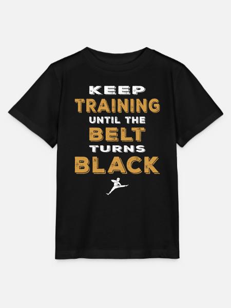 Kultiges Vintage Karate Motiv Karate Training - Stanley/Stella Kinder T-Shirt MINI CREATOR - Schwarz