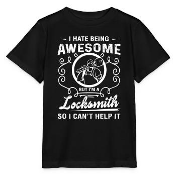 Locksmith Awesome Locksmith - Stanley/Stella MINI CREATOR Kids’ T-Shirt - black - Front - Mikhail (115cm)