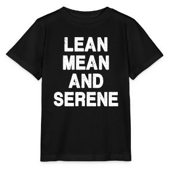 Schlank, gemein und gelassen - Stanley/Stella Kinder T-Shirt MINI CREATOR  - Schwarz - Vorne - Mikhail (115cm)