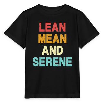 Schlank, gemein und gelassen - Stanley/Stella Kinder T-Shirt MINI CREATOR  - Schwarz - Vorne - Mikhail (115cm)