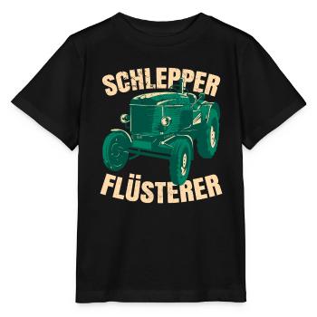 Schlepper Flüsterer - Stanley/Stella Kinder T-Shirt MINI CREATOR  - Schwarz - Vorne - Mikhail (115cm)