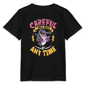 Alligator Crocodile Animal Reptile Zoo Lézard Love - T-shirt bio MINI CREATOR Stanley/Stella Enfant - noir - Devant - Mikhail (115cm)
