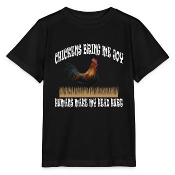 Poulets Éleveur Poulet Poulet - T-shirt bio MINI CREATOR Stanley/Stella Enfant - noir - Devant - Mikhail (115cm)