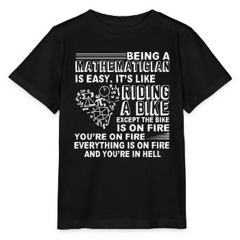 Mathematician Mathematician Is Easy - Stanley/Stella MINI CREATOR Kids’ T-Shirt - black - Front - Mikhail (115cm)