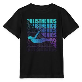 Calisthenics Street Workout Gymnastics Fitness - Stanley/Stella MINI CREATOR Kids’ T-Shirt - black - Front - Mikhail (115cm)