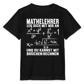 Mathe Mathelehrer - Stanley/Stella Kinder T-Shirt MINI CREATOR  - Schwarz - Vorne - Mikhail (115cm)
