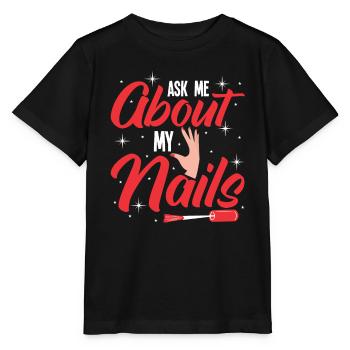 Nail Polish Nail Design Manicure Nail Studio Nails - Stanley/Stella MINI CREATOR Kids’ T-Shirt - black - Front - Mikhail (115cm)