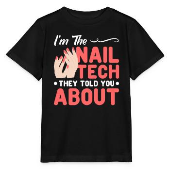 Nail Polish Nail Design Manicure Nail Studio Nails - Stanley/Stella MINI CREATOR Kids’ T-Shirt - black - Front - Mikhail (115cm)